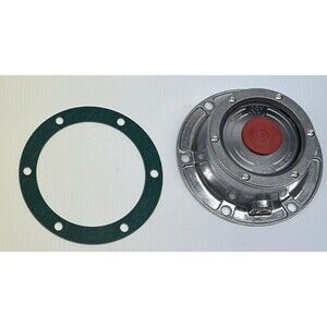 HUB CAP 3434009 6 HOLE BOLT ON STEER AXLE ALUMINIUM WITH CAP PLUG